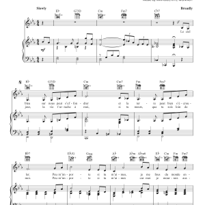 Edith Piaf If You Love Me (I Won't Care) (Hymne A L'amour) Musik Noten - Piano, Vocal & Guitar Chords - 40854-0