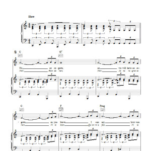 Edith Piaf No Regrets (Non, Je Ne Regrette Rien) Musik Noten - Piano, Vocal & Guitar Chords - 45415-0