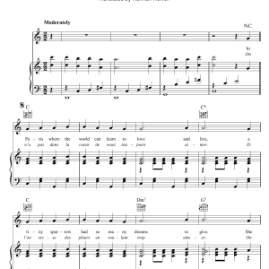 Edith Piaf The Little Sparrow Of Paris (Toujours Aimer) Musik Noten - Piano, Vocal & Guitar Chords - 45589-0