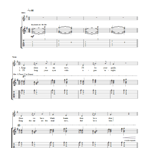 Editors Camera Musik Noten - Guitar Tab - 39686-0
