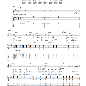 Editors Distance Musik Noten - Guitar Tab - 39680-0