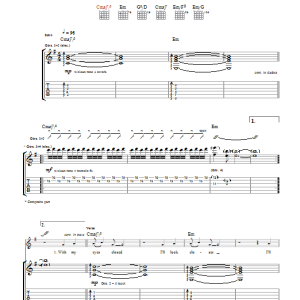 Editors Fall Musik Noten - Guitar Tab - 39699-0