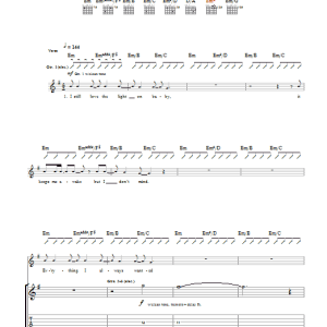 Editors Lights Musik Noten - Guitar Tab - 39706-0