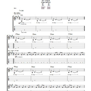 Editors Open Your Arms Musik Noten - Guitar Tab - 39694-0