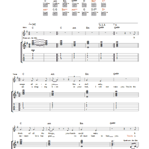 Editors When Anger Shows Musik Noten - Guitar Tab - 38216-0