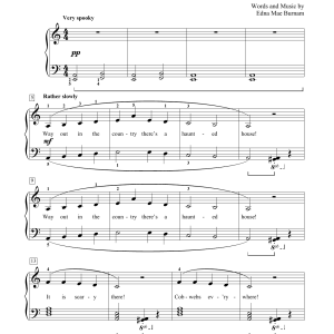 Edna Mae Burnam A Haunted House Musik Noten - Educational Piano - 93163-0