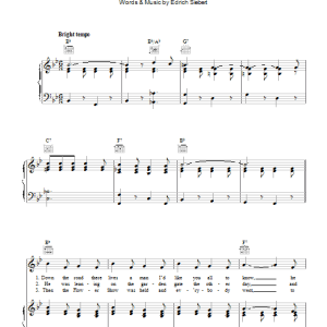 Edrich Siebert The Marrow Song (Oh What A Beauty) Musik Noten - Piano, Vocal & Guitar Chords - 43311-0