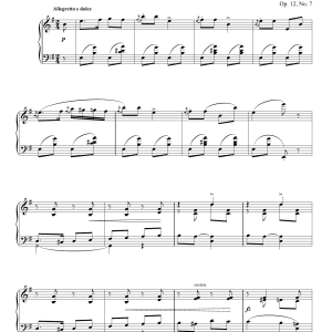 Edvard Grieg Album Leaf, Op. 12, No. 7 Musik Noten - Piano Solo - 165370-0
