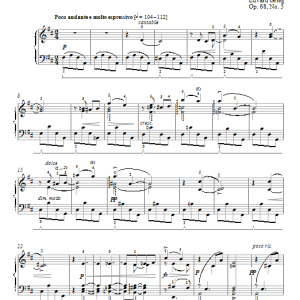 Edvard Grieg At Your Feet (For dine Fotter), Op. 68, No. 3 Musik Noten - Piano Solo - 95358-0