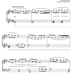 Edvard Grieg Morning (from Allegro non troppo) (arr. Phillip Keveren) Musik Noten - Easy Piano - 75622-0