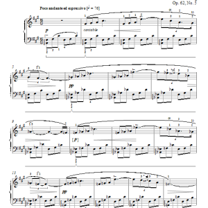 Edvard Grieg Phantom (Drommesyn), Op. 62, No. 5 Musik Noten - Piano Solo - 95353-0