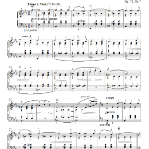 Edvard Grieg Remembrances (Efterklang), Op. 71, No. 7 Musik Noten - Piano Solo - 95360-0
