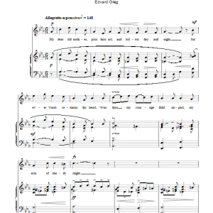 Edvard Grieg The Old Mother (Die Alte Mutter) Musik Noten - Piano & Vocal - 112270-0