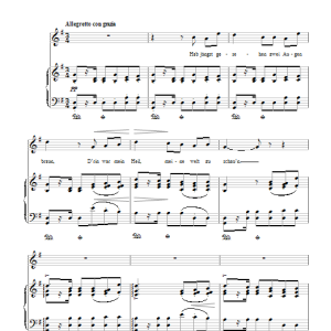 Edvard Grieg Two Brown Eyes (Zwei Braune Augen) Musik Noten - Piano & Vocal - 112171-0
