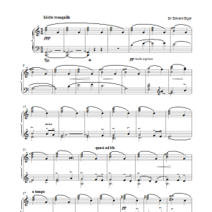 Edward Elgar Canto Popolare (from In The South, Op.50) Musik Noten - Piano Solo - 37861-0