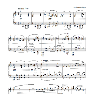 Edward Elgar For The Fallen from The Spirit Of England Op. 80 Musik Noten - Piano Solo - 106496-0