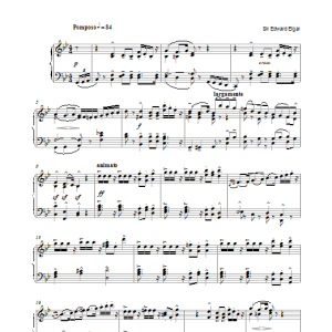Edward Elgar Imperial March Op. 32 Musik Noten - Easy Piano - 40069-0