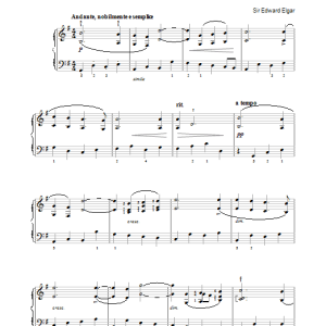 Edward Elgar Opening Theme from Symphony No.1, Op.55 Musik Noten - Piano, Vocal & Guitar Chords - 37862-0