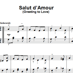 Edward Elgar Salut D'amour (Greeting To Love) Musik Noten - Easy Piano - 21115-0