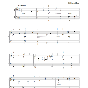 Edward Elgar Serenade For Strings Op.20 (Larghetto) Musik Noten - Easy Piano - 40059-0