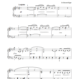 Edward Elgar Symphony No.2 In E Flat Major, Op.63 (second movement - slow) Musik Noten - Piano, Vocal & Guitar Chords - 37900-0