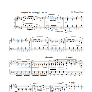 Edward Elgar Where Corals Lie (from Sea Pictures, Op.37, No.4) Musik Noten - Piano Solo - 37902-0