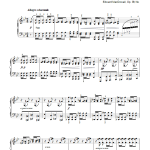 Edward MacDowell Arabeske Musik Noten - Piano Solo - 109073-0
