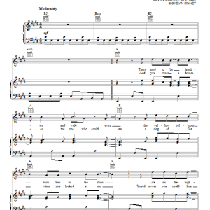 Edwin McCain Broke Down Hearted Wonderland (from The Last Song) Musik Noten - Piano, Vocal & Guitar Chords - 95808-0