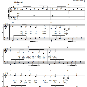 Eels My Beloved Monster Musik Noten - Easy Piano - 21233-0
