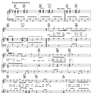 Electric Light Orchestra Shine A Little Love Musik Noten - Piano, Vocal & Guitar Chords - 62964-0
