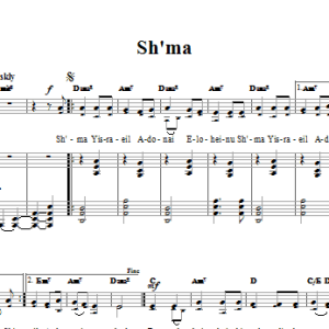 Eliot Glaser Sh'ma Musik Noten - Piano, Vocal & Guitar Chords - 66428-0