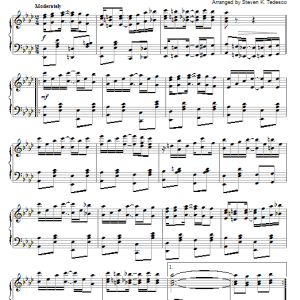 Elisha A. Hoffman Down At The Cross (Glory To His Name) [Ragtime version] Musik Noten - Piano Solo - 67420-0