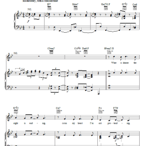 Ella Fitzgerald It's A Pity To Say Goodnight Musik Noten - Piano, Vocal & Guitar Chords - 30894-0