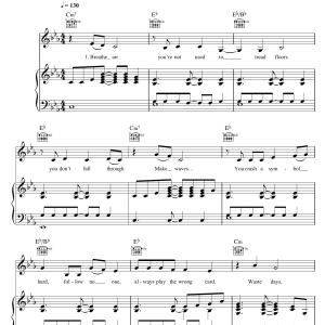 Ellie Goulding I'll Hold My Breath Musik Noten - Piano, Vocal & Guitar Chords - 101224-0