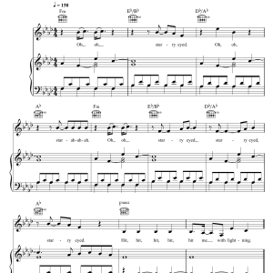 Ellie Goulding Starry Eyed Musik Noten - Piano, Vocal & Guitar Chords - 101228-0