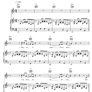 Ellie Goulding Your Biggest Mistake Musik Noten - Piano, Vocal & Guitar Chords - 101234-0