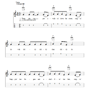 Ellie Greenwich Do Wah Diddy Diddy Musik Noten - Easy Ukulele Tab - 99468-0