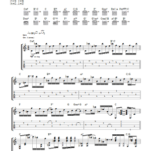 Elliott Smith Independence Day Musik Noten - Guitar Tab - 44778-0
