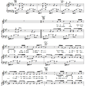 Elliott Yamin One Word Musik Noten - Piano, Vocal & Guitar Chords - 62251-0