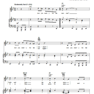 Elmer Bernstein Are You Ready For The Summer? Musik Noten - Piano, Vocal & Guitar Chords - 77434-0