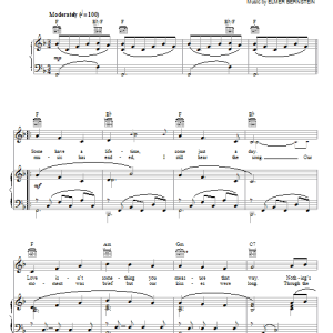Elmer Bernstein Hello & Goodbye Musik Noten - Piano, Vocal & Guitar Chords - 77427-0