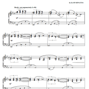 Elmer Bernstein Love And Ambition Musik Noten - Piano Solo - 77416-0