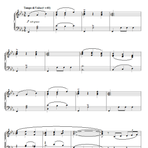 Elmer Bernstein Sky High Waltz Musik Noten - Piano Solo - 77440-0