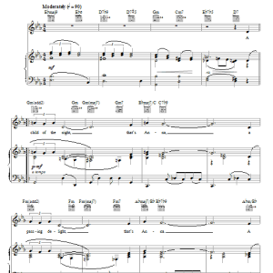 Elmer Bernstein That's Anna Musik Noten - Piano, Vocal & Guitar Chords - 77437-0