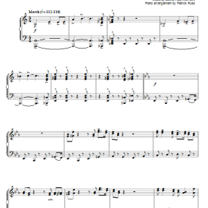 Elmer Bernstein The Great Escape March Musik Noten - Piano Solo - 77439-0