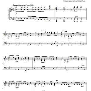Elmer Bernstein Theme from Stripes Musik Noten - Piano Solo - 77436-0
