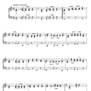 Elmer Bernstein Theme from The Scalphunters Musik Noten - Piano Solo - 77430-0