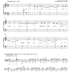 Elton John Circle Of Life (from The Lion King) (arr. Fred Kern) Musik Noten - Educational Piano - 175003-0