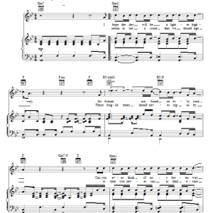 Elton John Friends Musik Noten - Guitar Chords/Lyrics - 79006-0