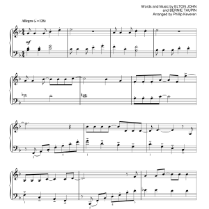 Elton John Goodbye Yellow Brick Road [Classical version] (arr. Phillip Keveren) Musik Noten - Piano Solo - 154334-0